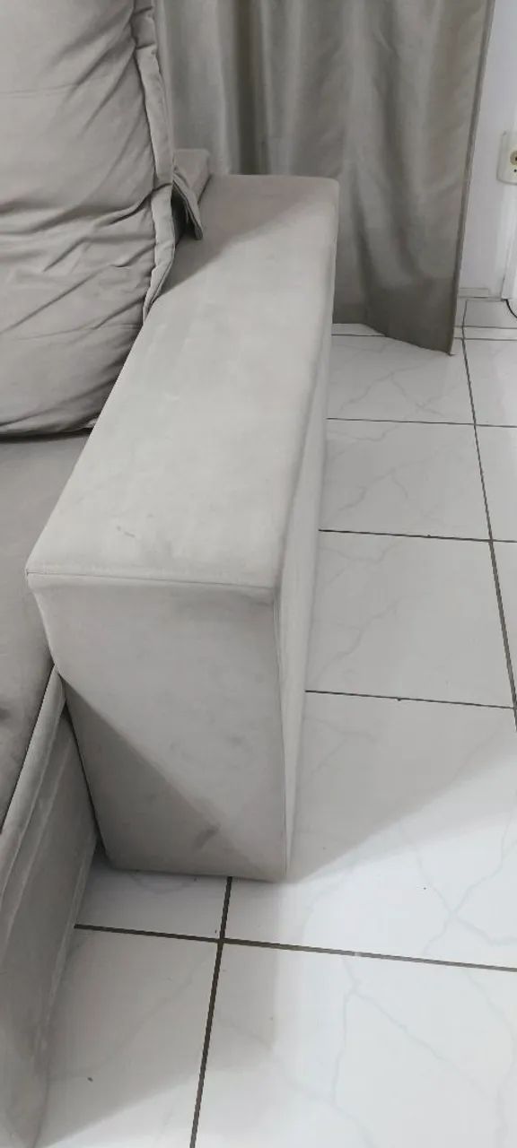 Sofá Retrátil e Reclinável Cinza - Amplo, Confortável e Elegante<br> - Foto 3