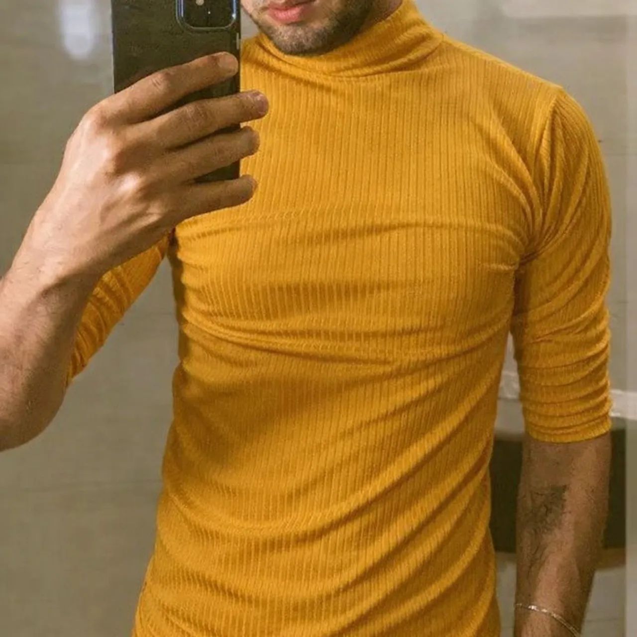 Camisa gola alta manga longa - Foto 2