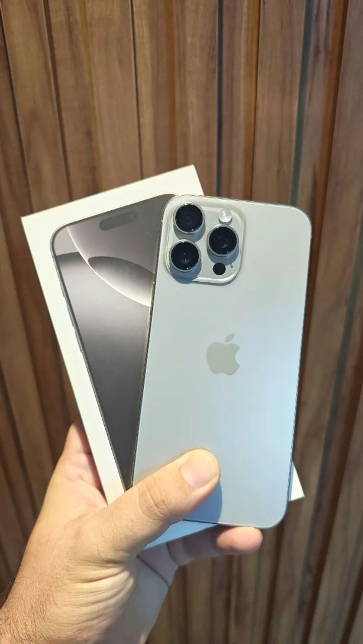 iPhone 16 Pro Max 256gb Natural Titanium - impecável
