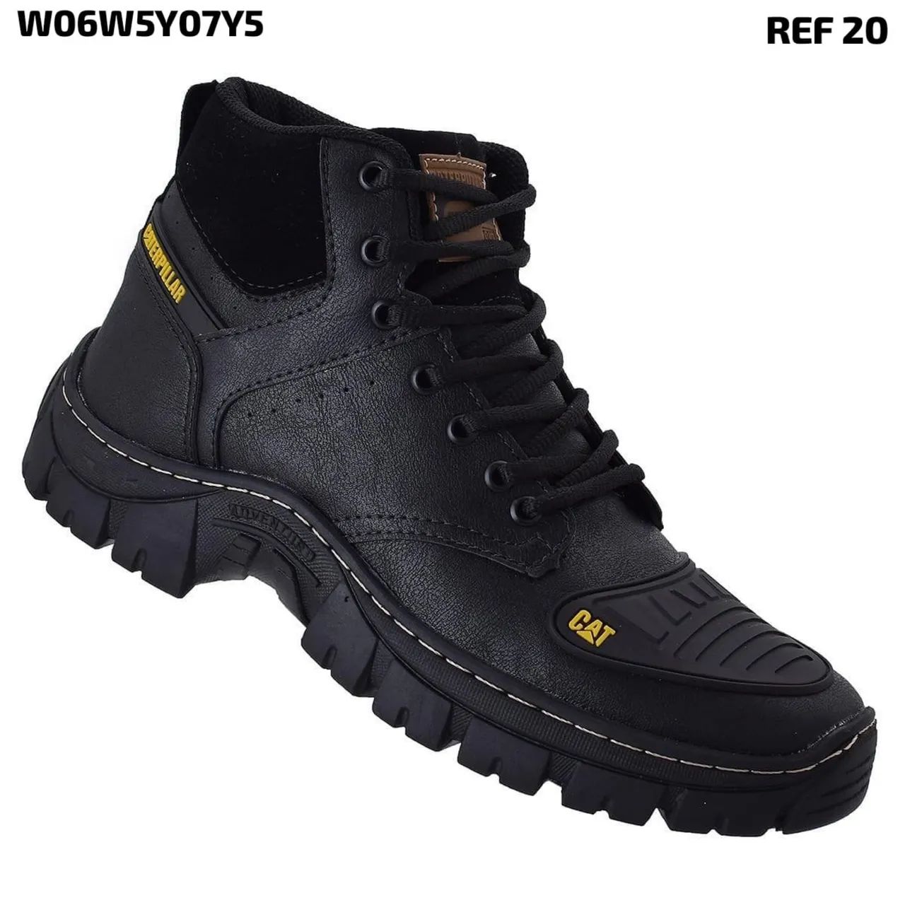 Bota Caterpillar preta a pronta entrega 