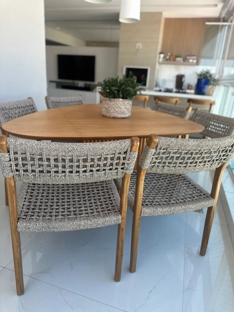 Mesa orgânica de madeira  - Foto 5