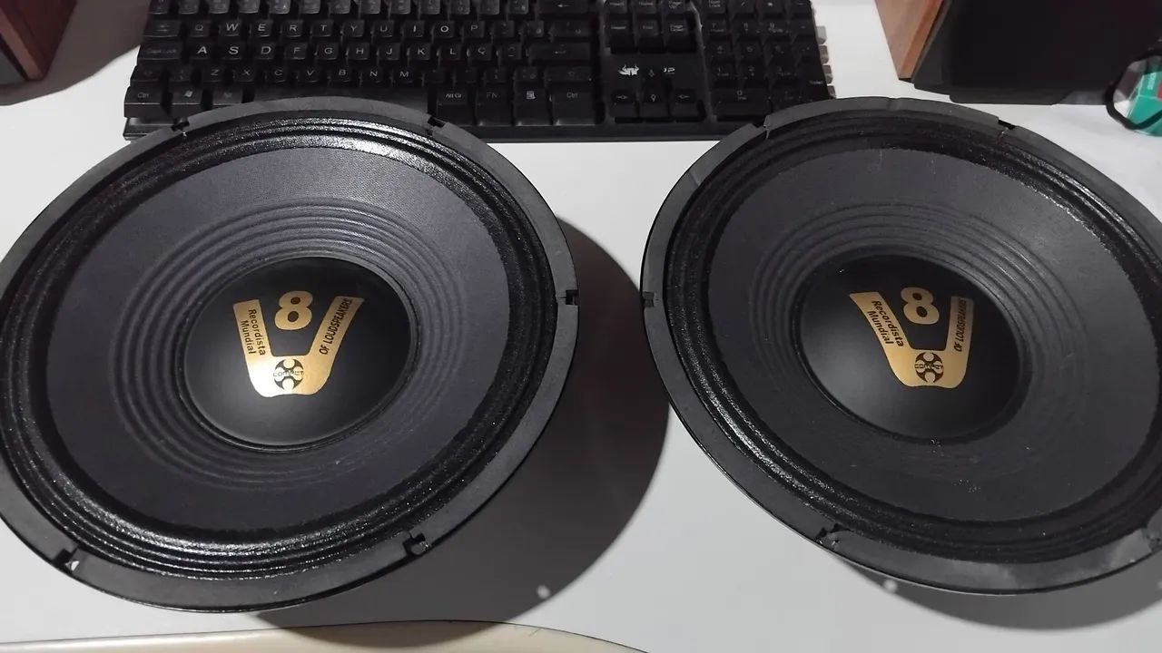 Vendo Troco 2x Auto Falante Médio Grave Compet 10 Polegadas'' 200w RMS x 8 Ohms