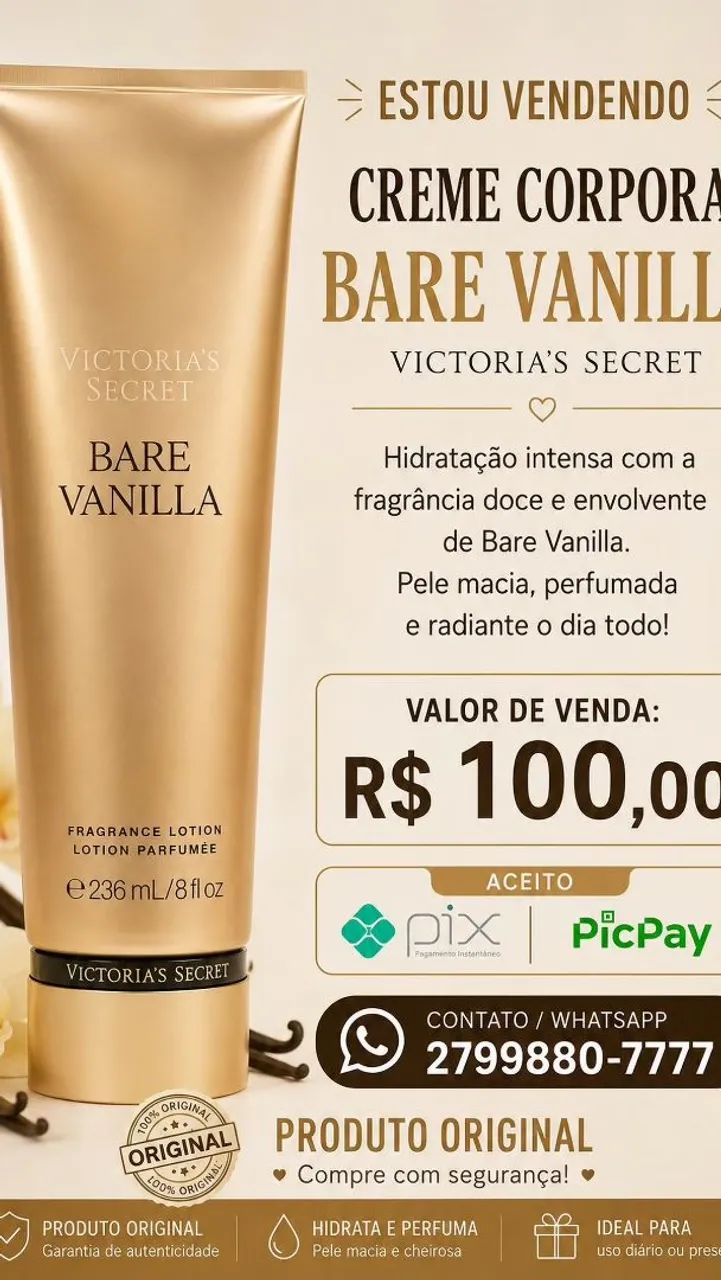 Hidratante de Bare Vanila 