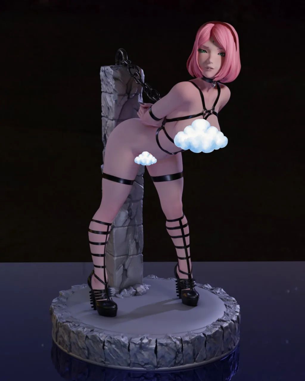 Figure Sakura NSFW escala 1:6 colecionável 
