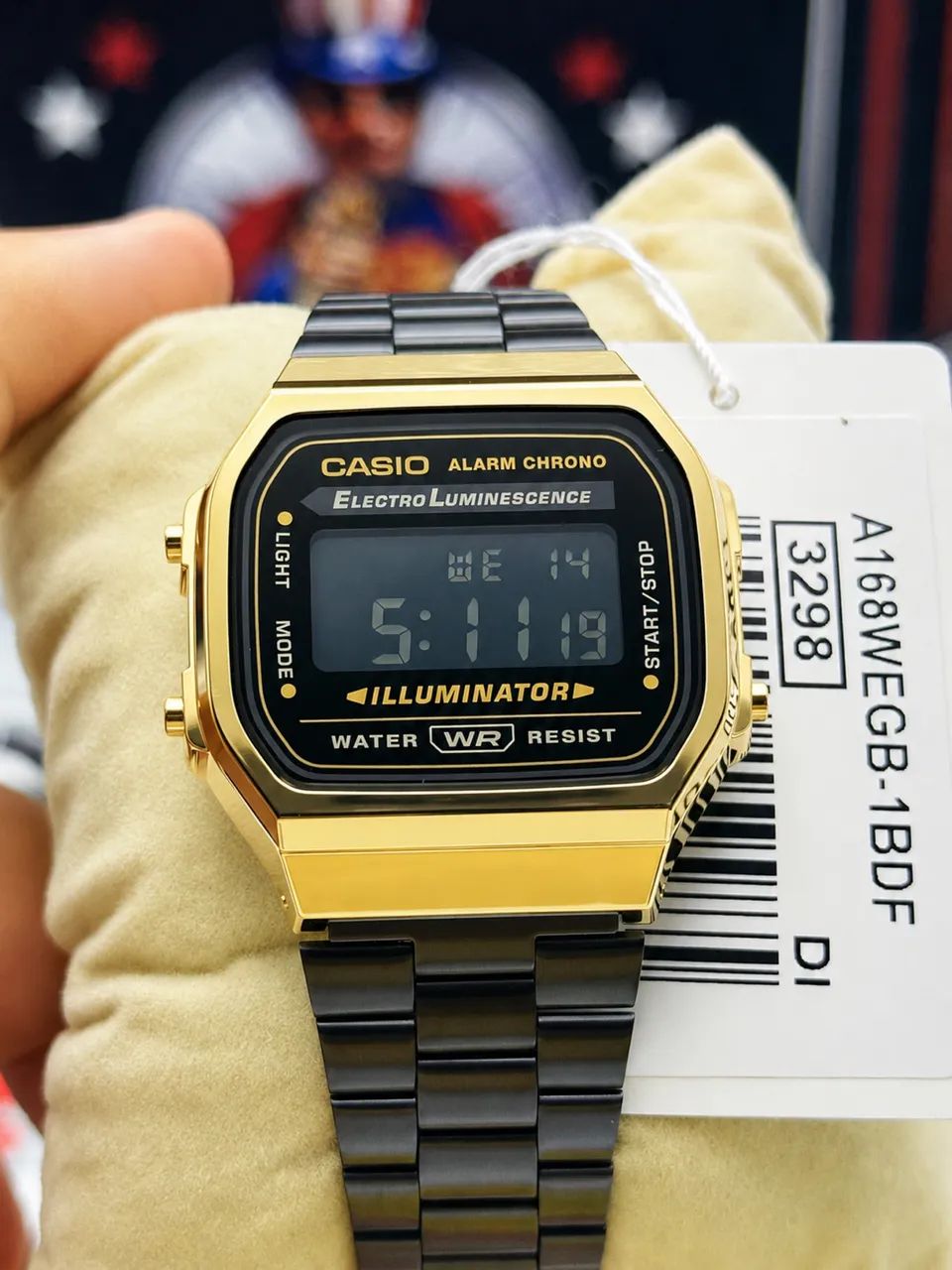 Relógio Casio A168WEGB Novo  - Foto 3