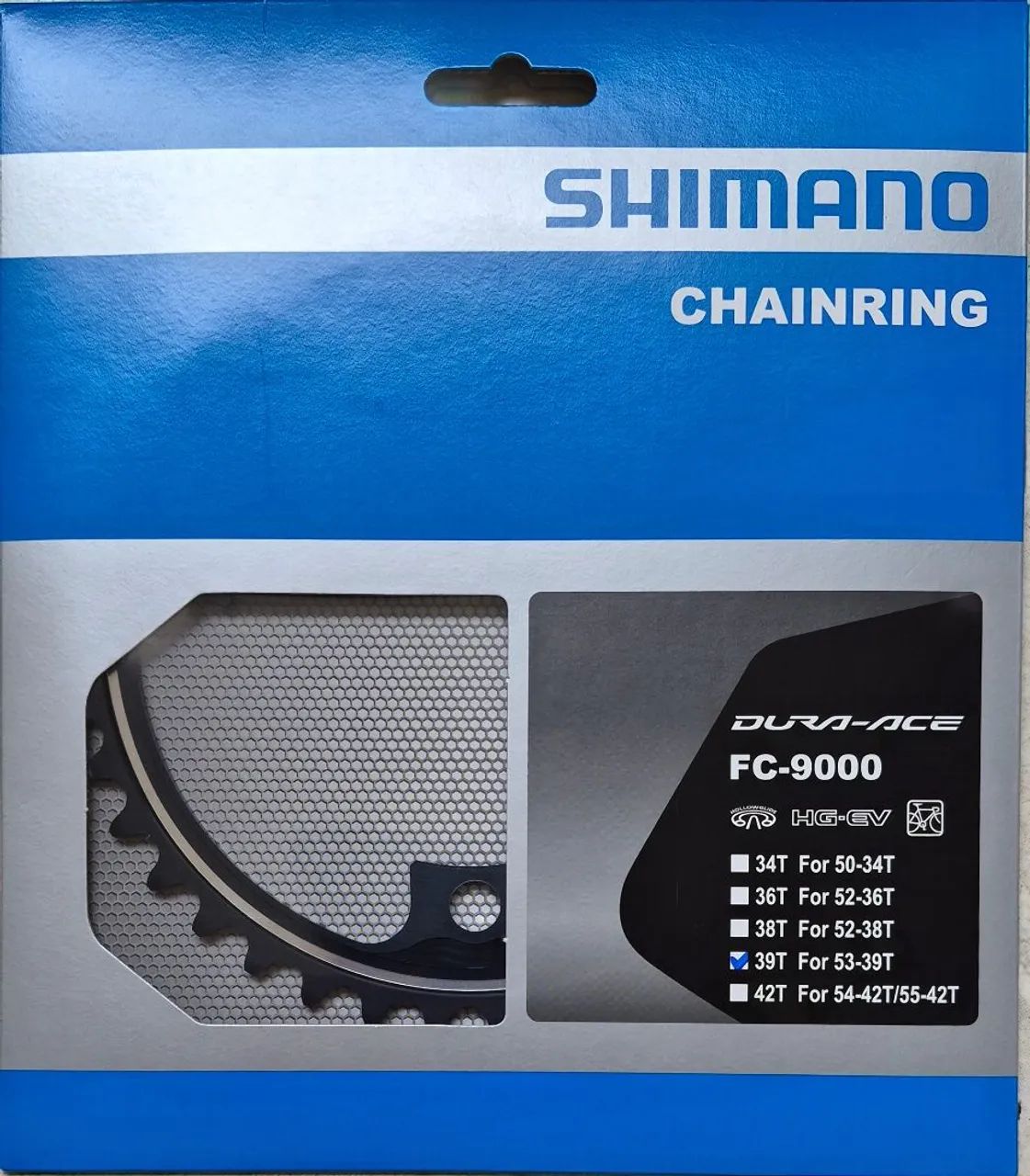 Coroa Shimano Dura-ace 9000 - 39 dentes - Ciclismo - Asa Sul