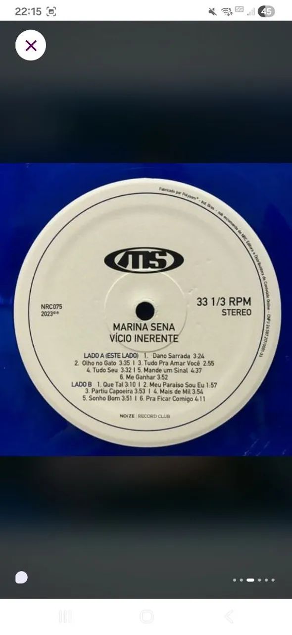 LP Marina Sena - Vício Inerente - Foto 3