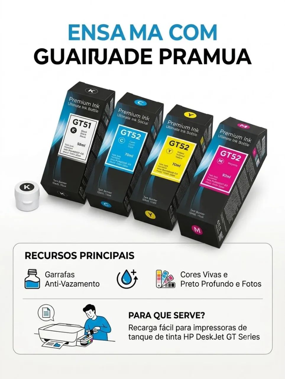 Tinta para impressora HP - Foto 3