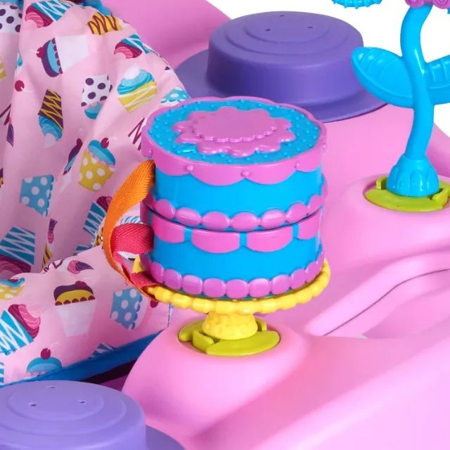 Centro De Atividades Bebê Evenflo Exersaucer Jumper Rosa - Foto 3