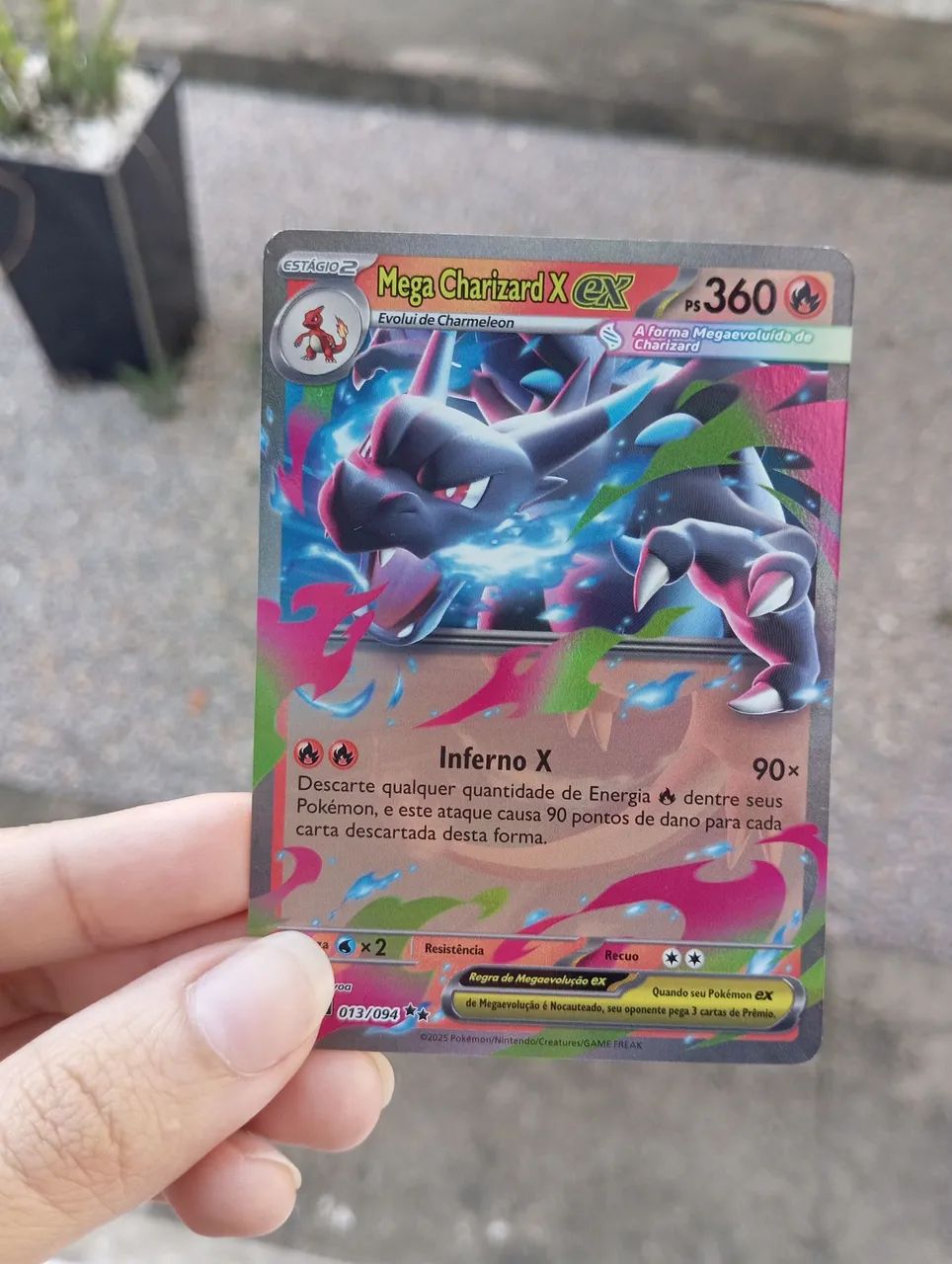 Carta Pokémon Mega Charizard X