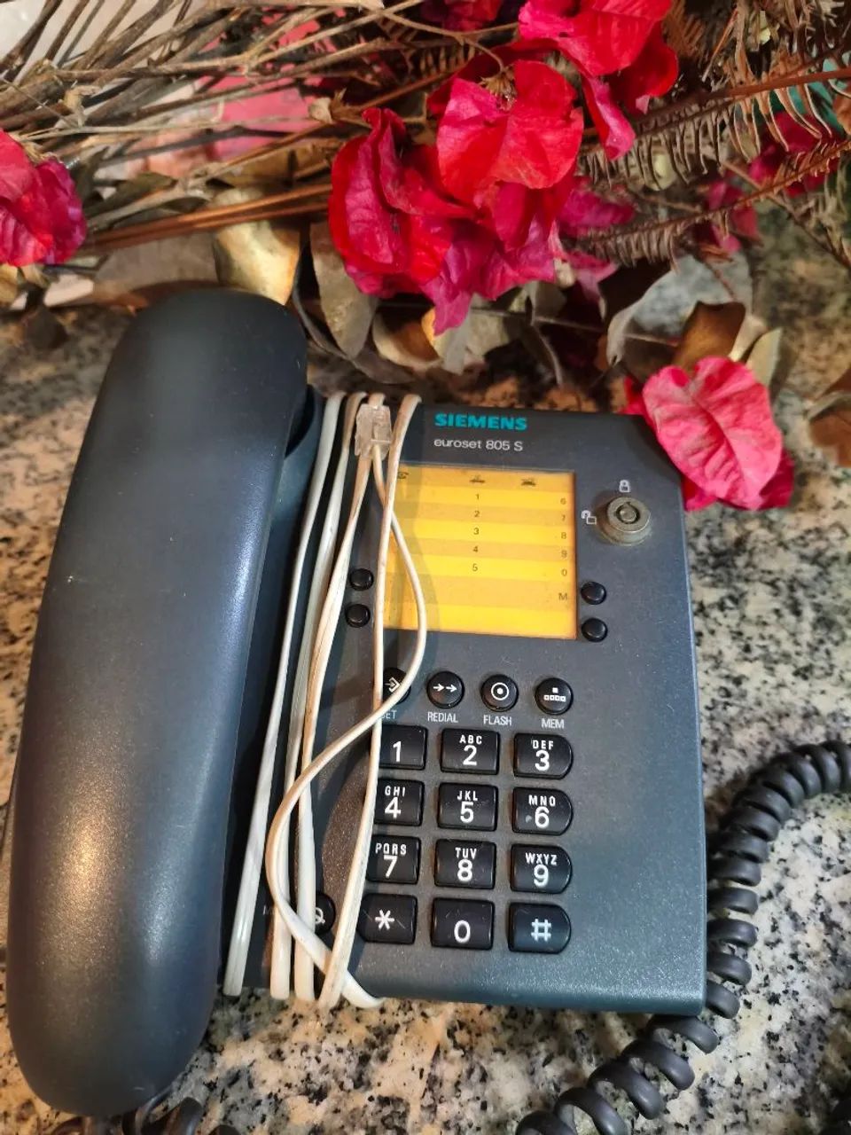2 Telefones com fio CINZA CHUMBO da SIEMENS - Foto 3