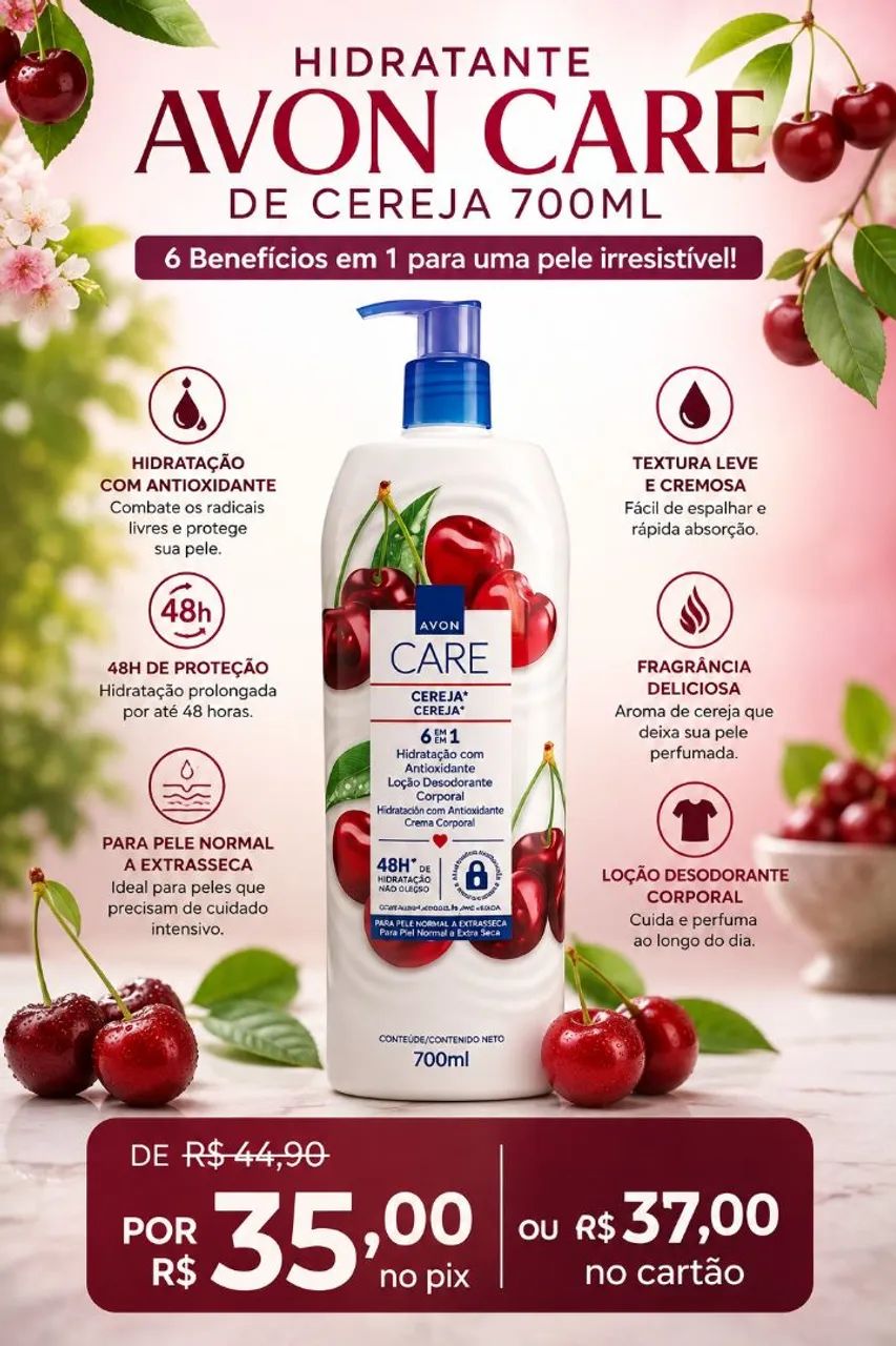 Hidratante 700ml avon
