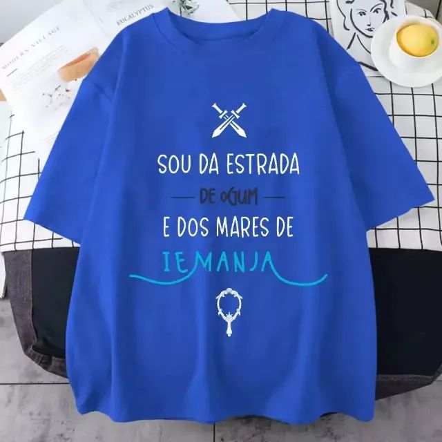 CAMISETA IEMANJA E OGUM - UMBANDA / CANDOMBLE - Foto 5