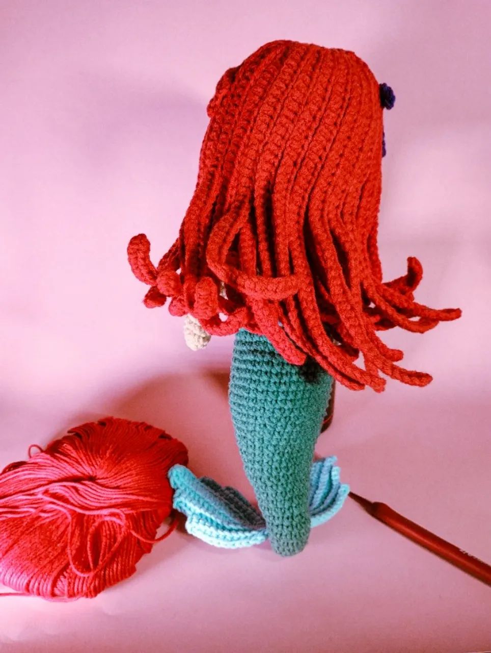 Amigurumi Pequena Sereia - Foto 5