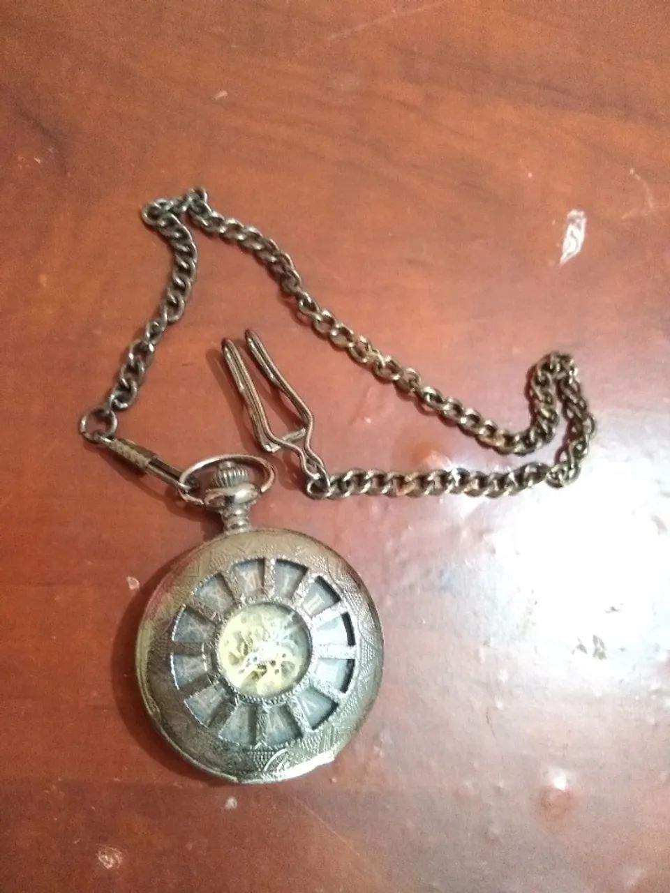 Relógio De Bolso Steampunk Relógio De Corda - Foto 2