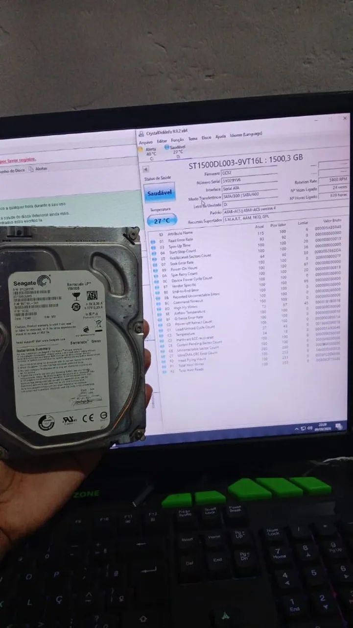 HD 1,5 TB -  SEAGATE - 100% Saudaveis e Testados - Foto 3