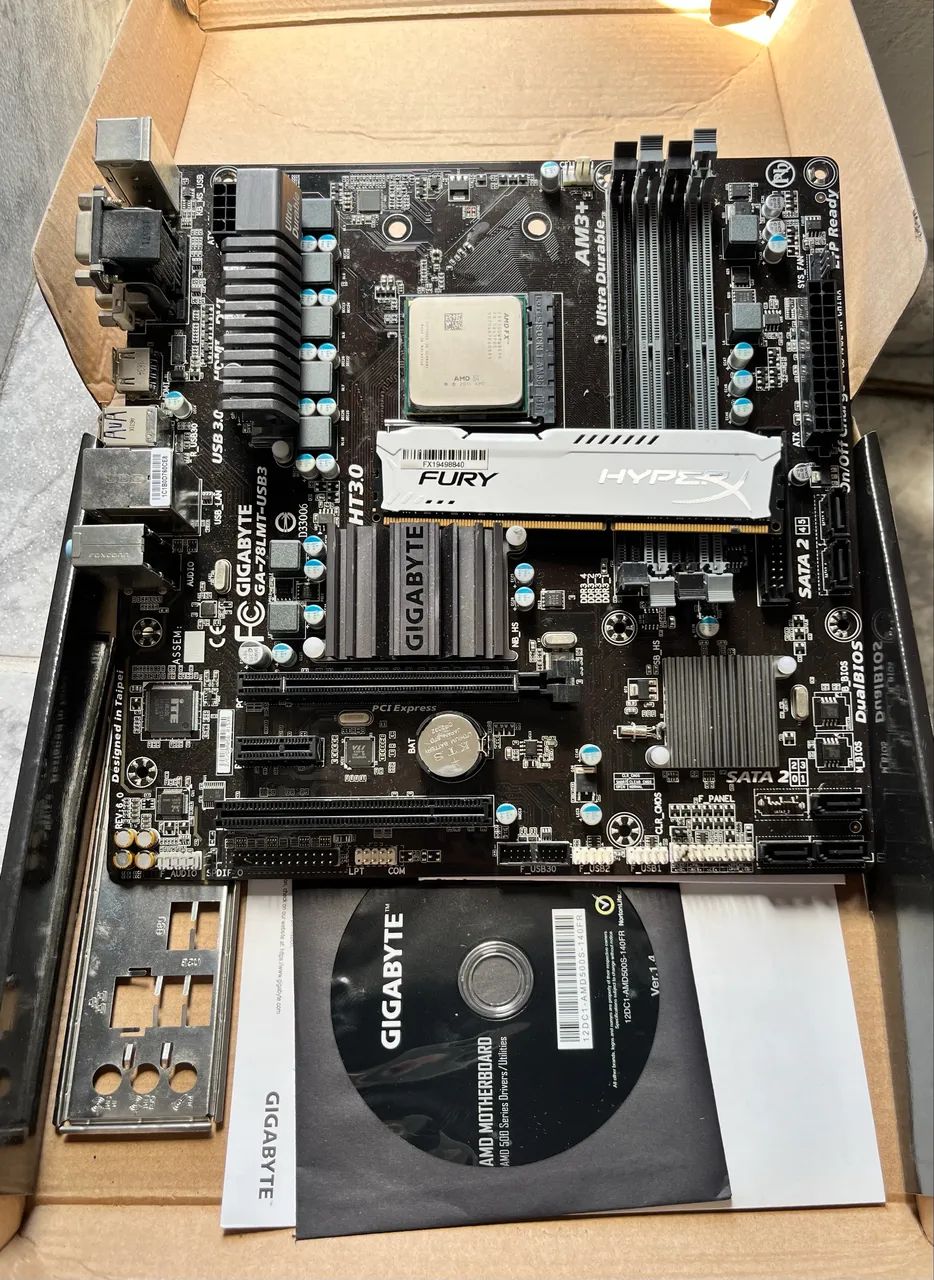 Kit Upgrade Amd Fx 8300 + Ga-78lmt-usb3 + 8gb Ram Hyperx