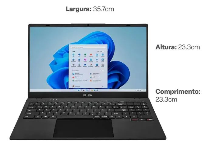 Notebook Multi Ultra Celeron N4020c 4gb 128gb W11 15,6'' Cinza - Ub261 - Foto 3