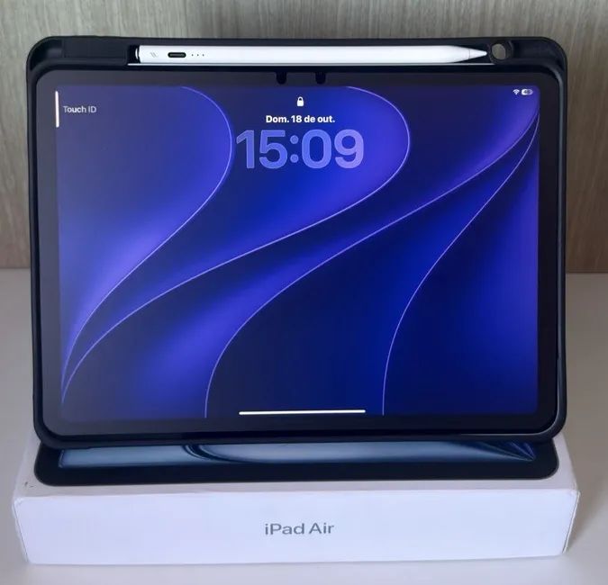 iPad Air M4 11 256GB Wi-Fi + case e caneta - Foto 3