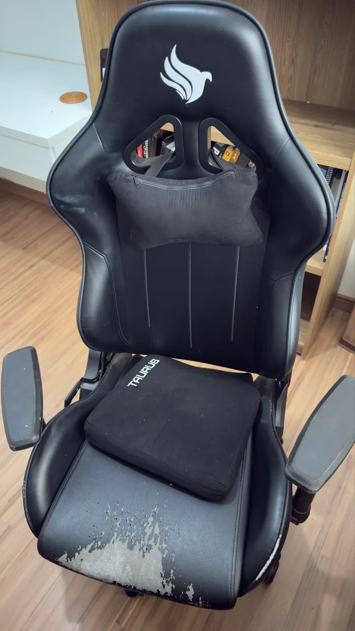 Cadeira gamer taurus usada  - Foto 3