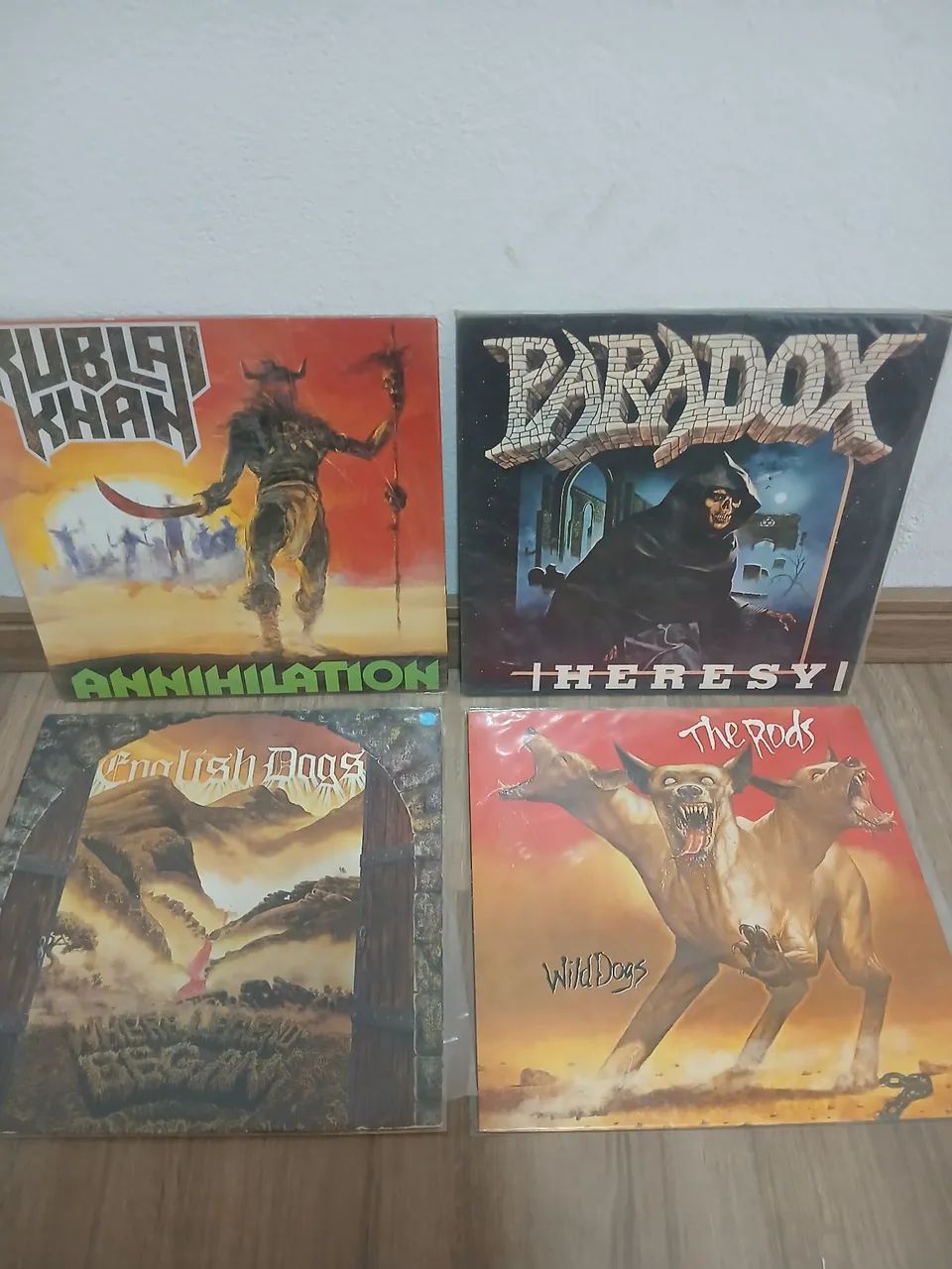 Disco vinil heavy metal vários - negociável 