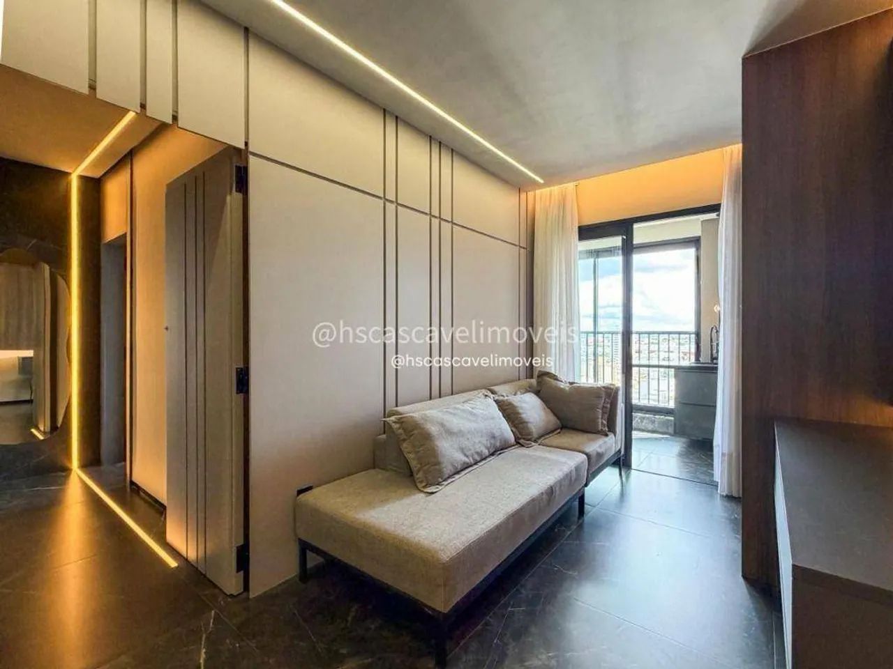 Apartamento mobiliado com suíte + 1 quarto no Centro de Cascavel - PR! - Foto 3