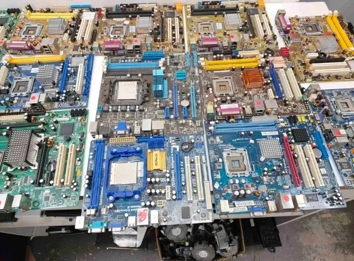 Lote de 10 kit placa mãe lga 775 core 2 duo quad funcionando com processador memória  - Foto 5