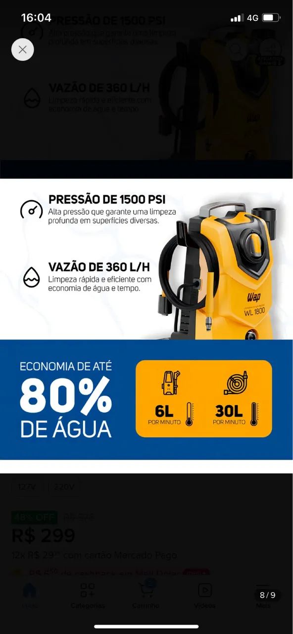 Lavadora De Pressão WAP (Nova) - Foto 2