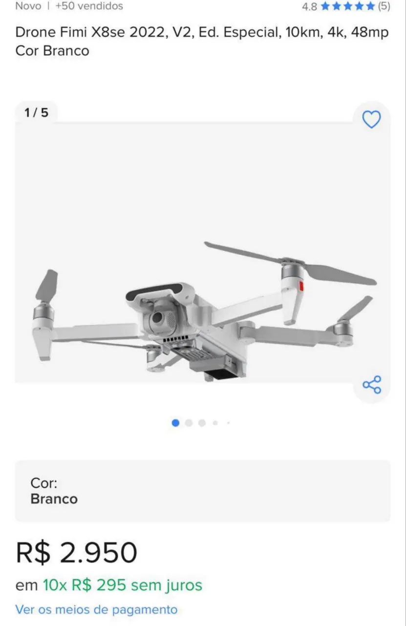 Drone Xiaomi X8SE 2022 Seminovo - Foto 2