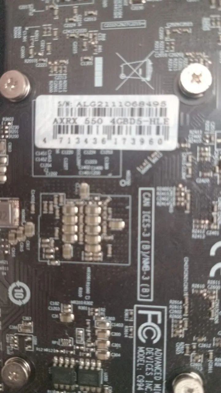  PLACA DE VÍDEO AXRX 550 4GBD5 - Foto 2