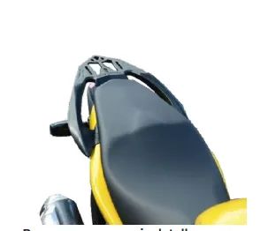 Suporte de baú (bagageiro) SCAM para a Honda CB 300R 2009 a 2012 - Foto 3