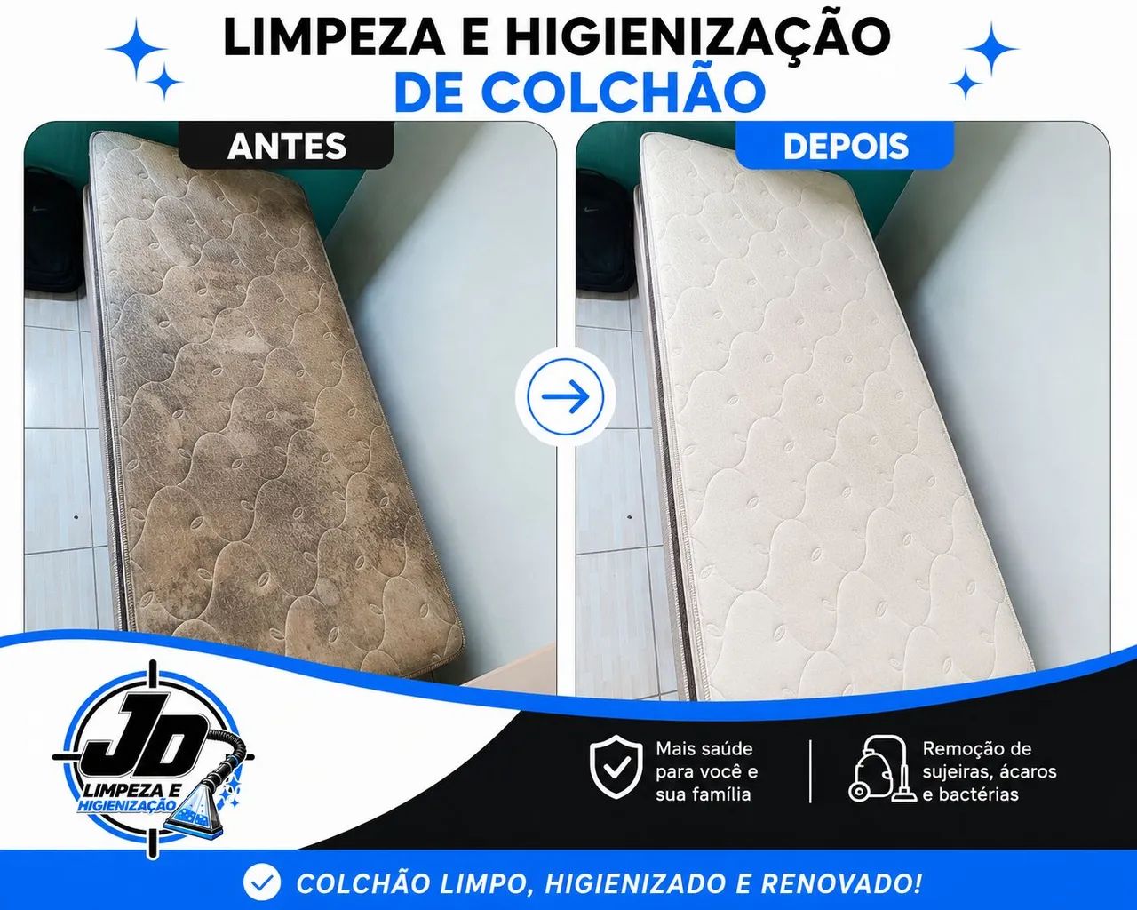 Limpeza de colchões