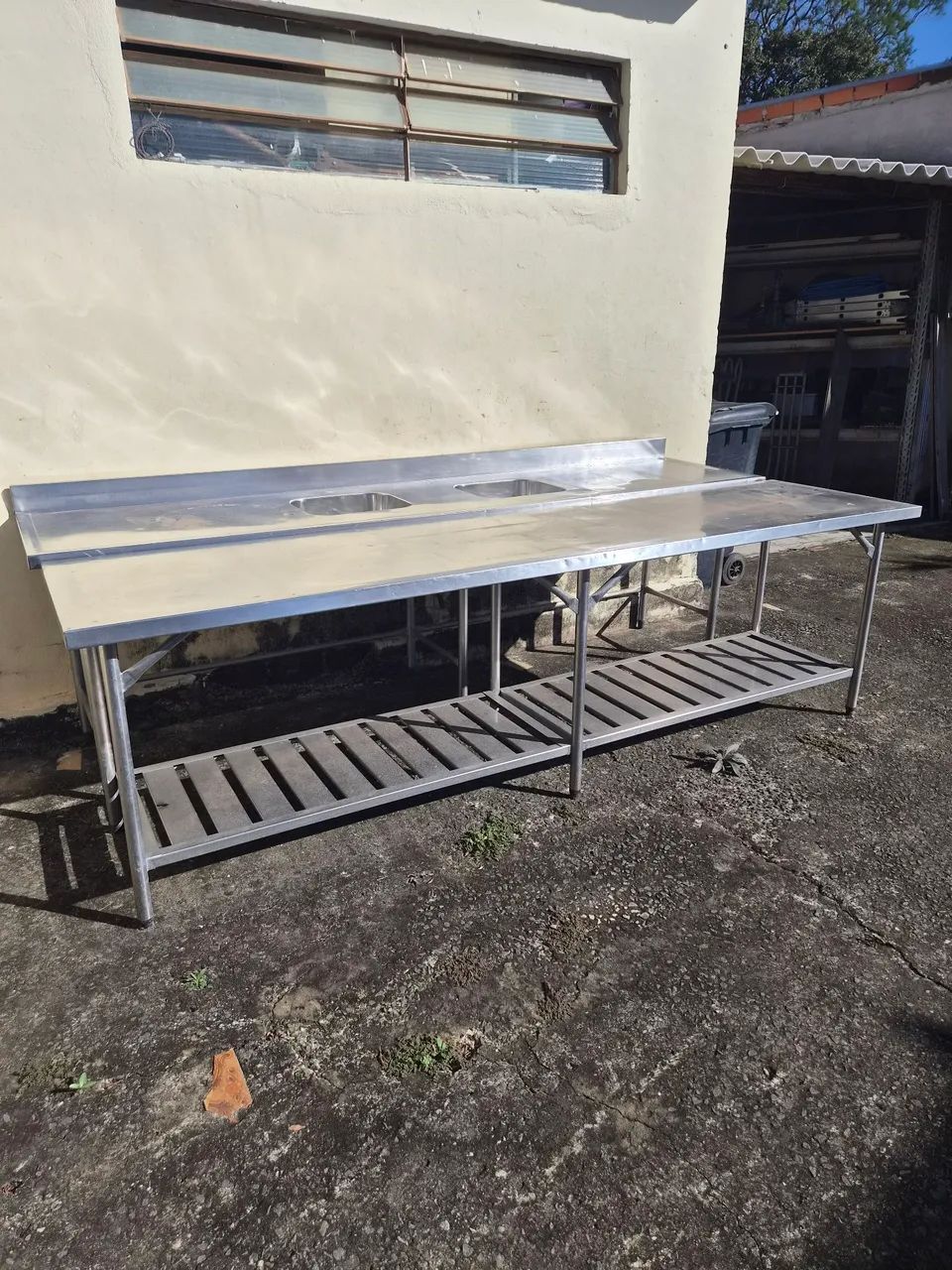 Bancada de inox 2,90m