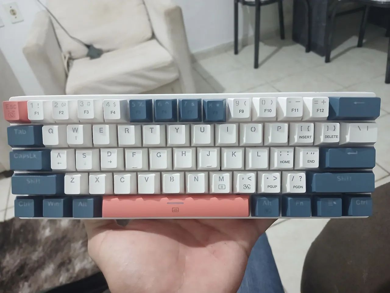 Teclado Gamer Machenike K500 b61 switch vermelho