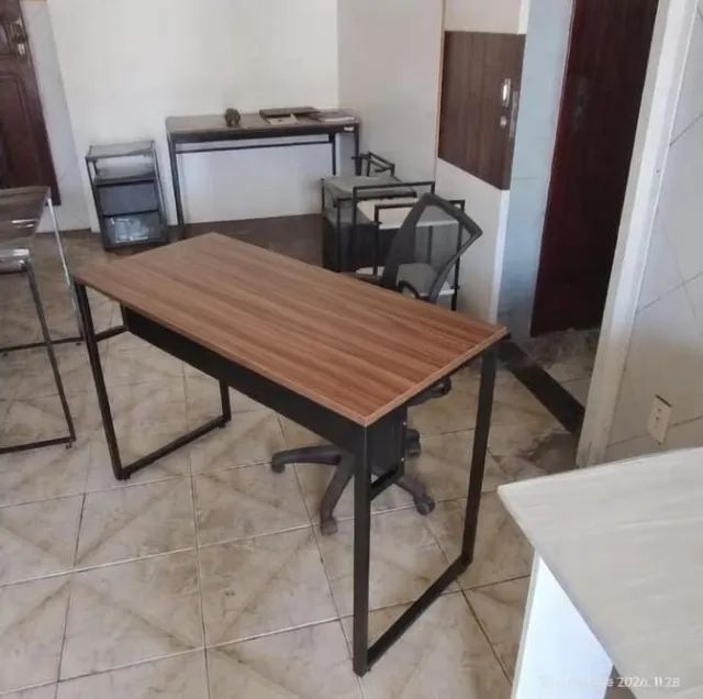 Escrivaninha 1,1 m NOVA Mesa Reforçada Multiuso Notebook Estudo para Computador Escritório - Foto 3