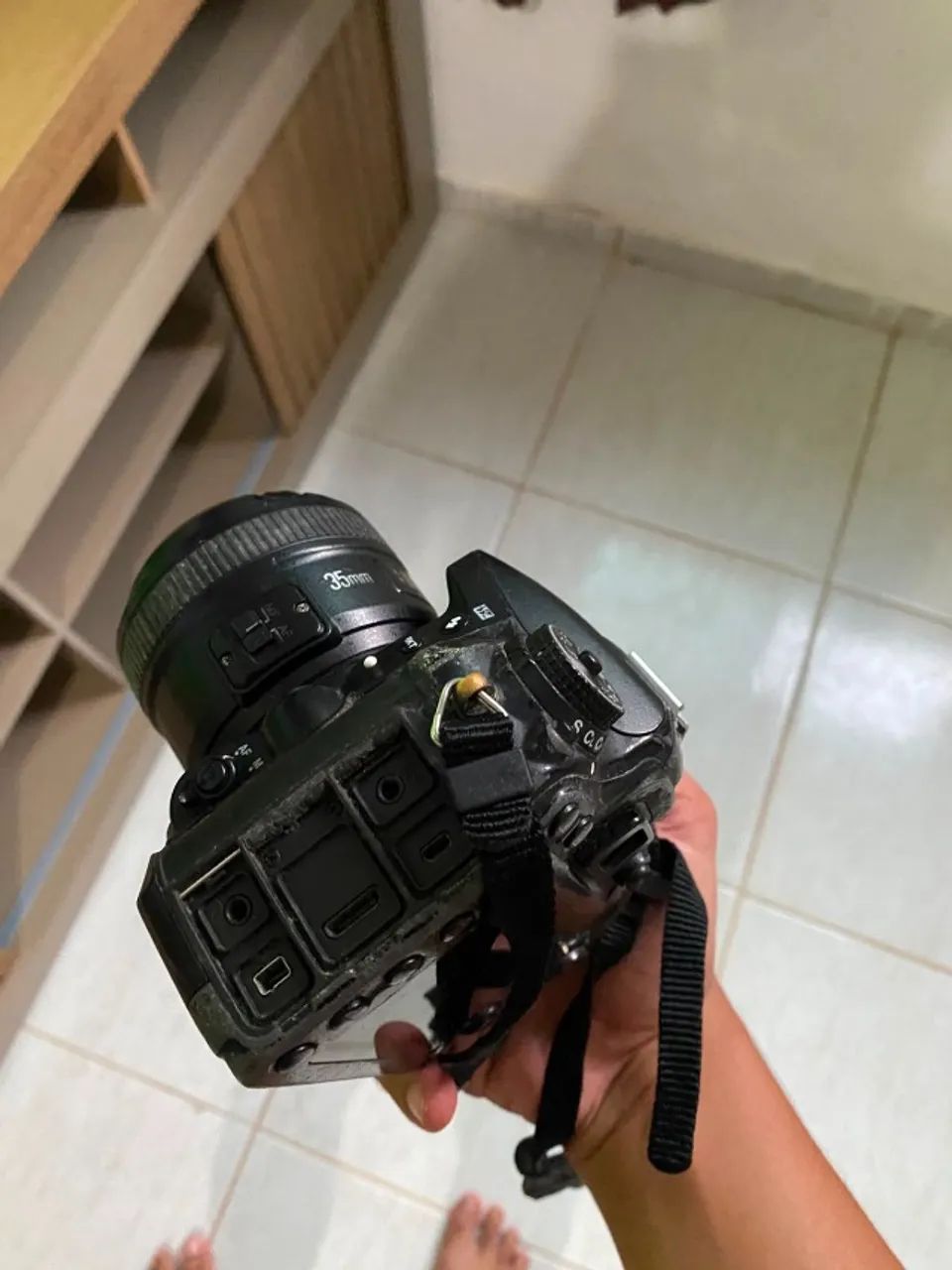 câmera Nikon 7200 + lente 35mm - Foto 2