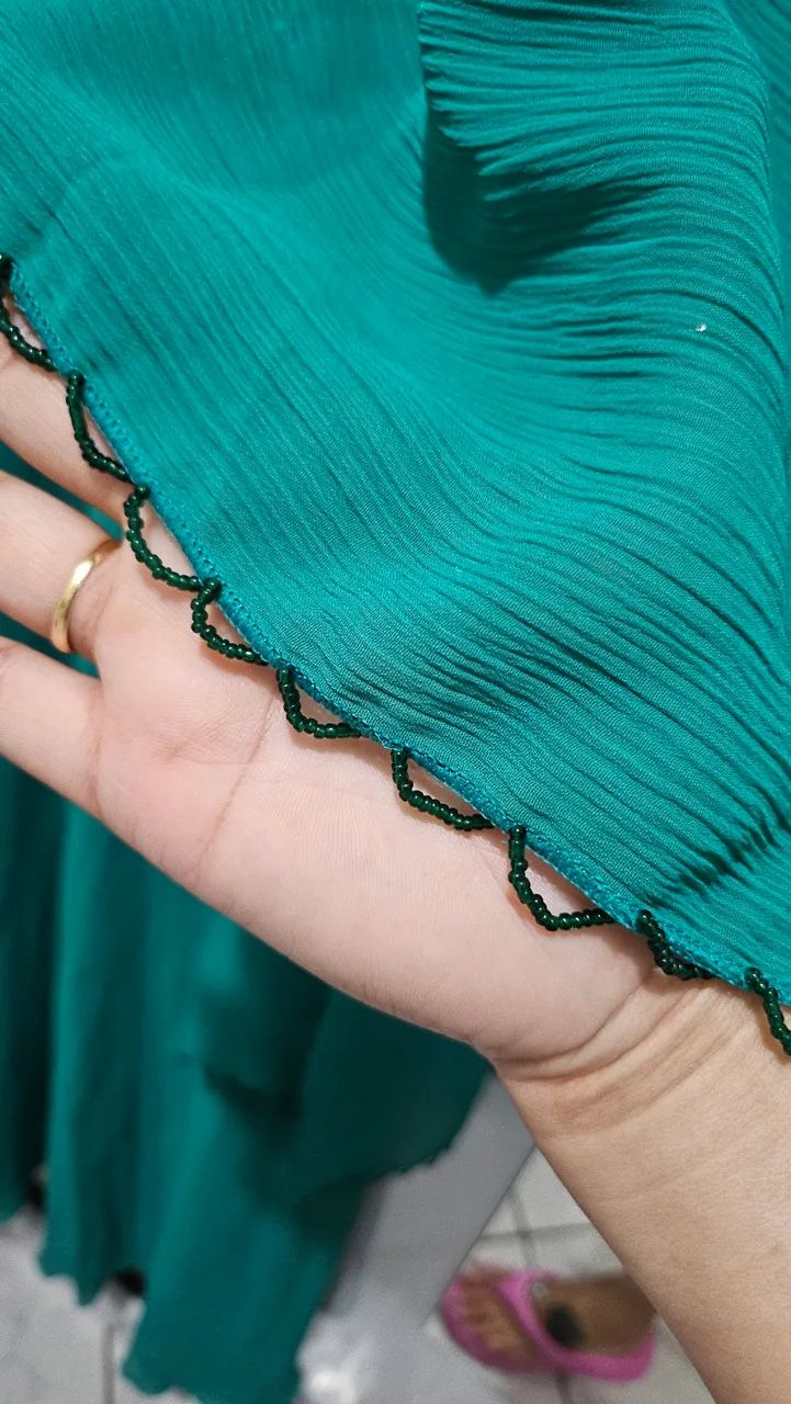 VESTIDO LONGO DE FESTA BORDADO - Foto 4