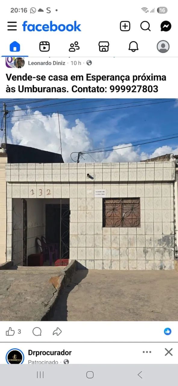 Casa em Esperança 