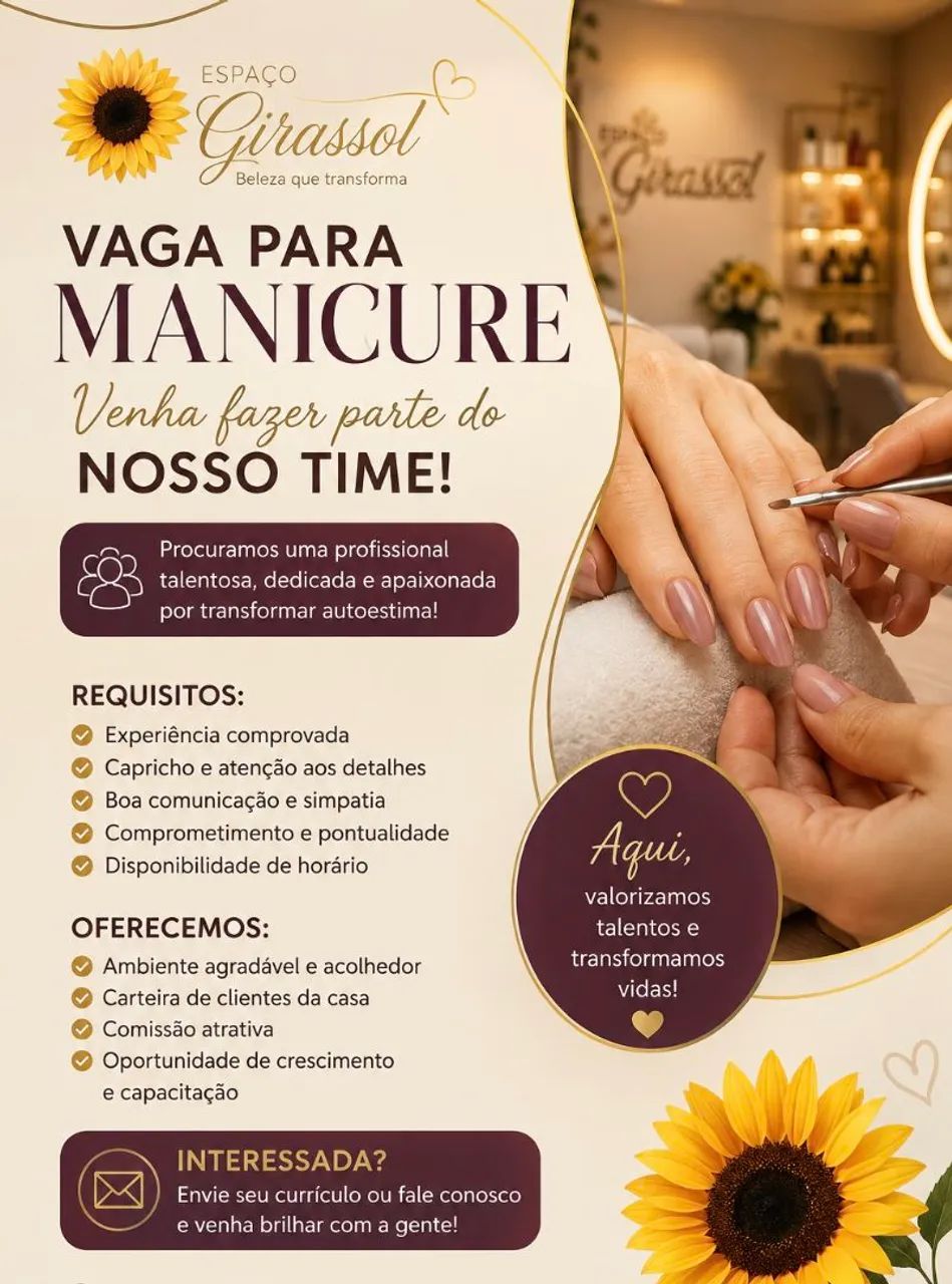 Vagas para manicure 
