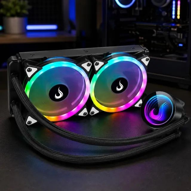 Water Cooler Rise Mode Black 240mm ARGB - Foto 2