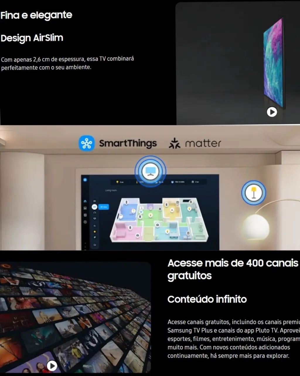 TV 65 pol. Samsung NeoQLED 65QN85D 4K, 1 mês de uso, Alexa integrada, parcelada ou à vista - Foto 5