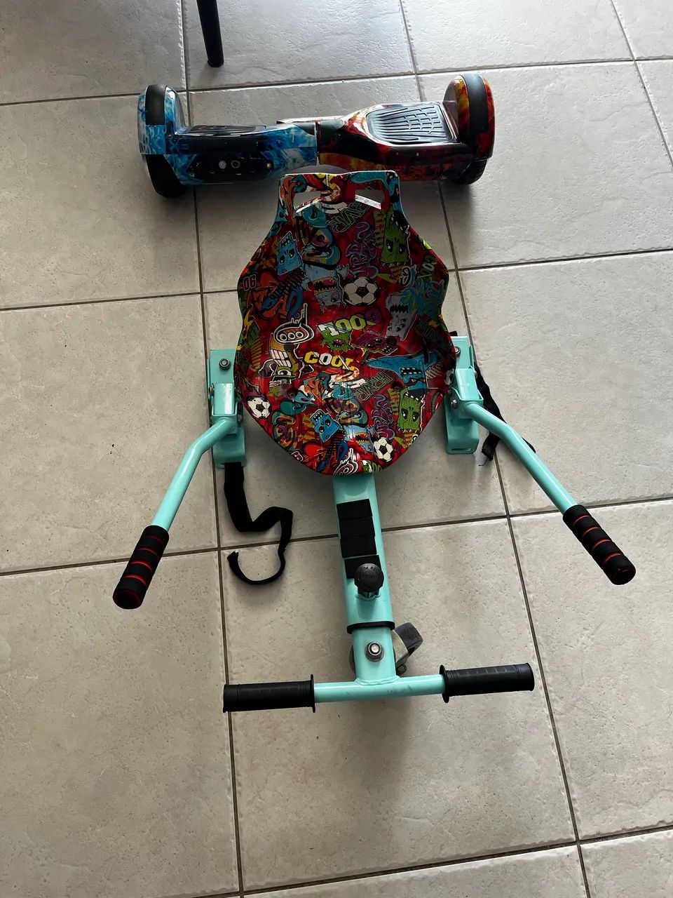 Hoverboard com carrinho 