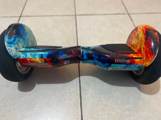 Hoverboard Original 10 Polegadas Fogo Gelo Skate Elétrico - Foto 2