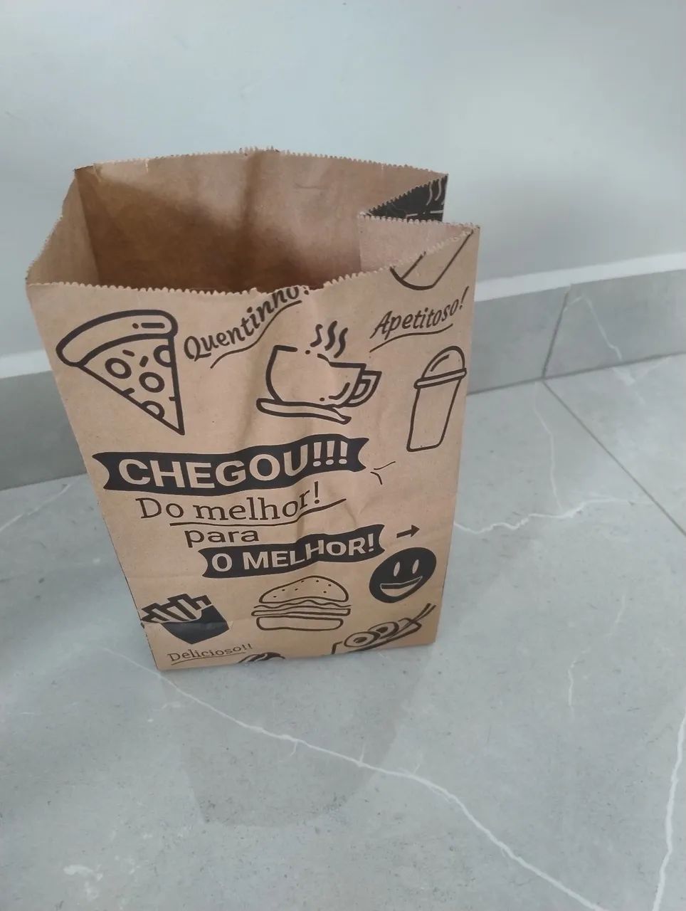 Saco Kraft P para Delivery 