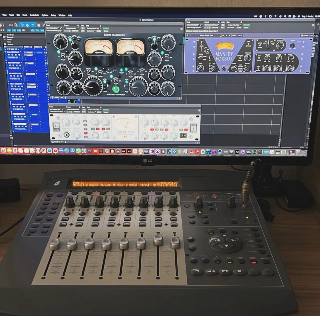 Command 8 Avid Digidesign Controladora DAW ESTUDO TROCA! ñ