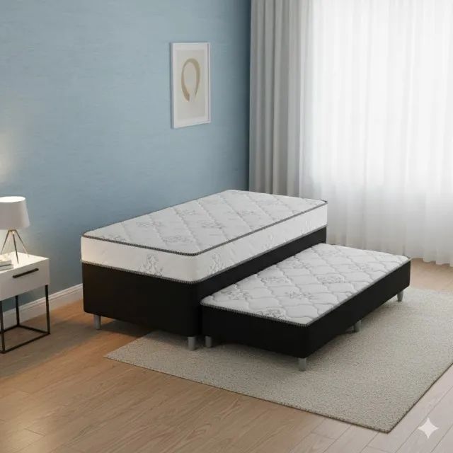 Queimão de estoque cama roma com auxiliar 