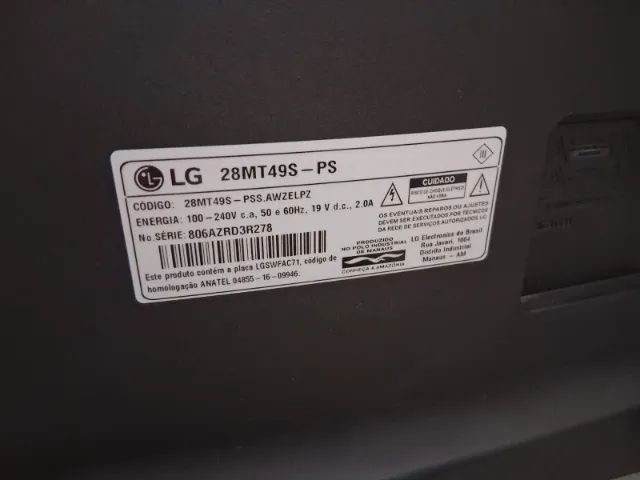TV / Monitor Smart LG 28 Polegadas incluso Suporte para Escrivaninha e Tela Privacidade - Foto 3