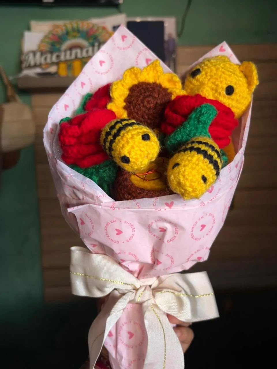 Buquê de crochê  - Foto 2