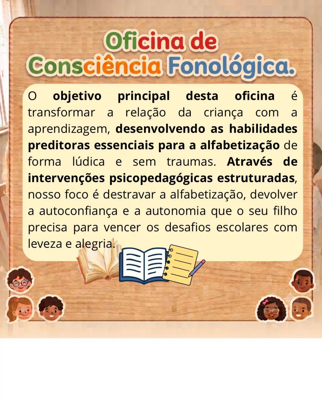 Oficina pré alfabetização  - Foto 4
