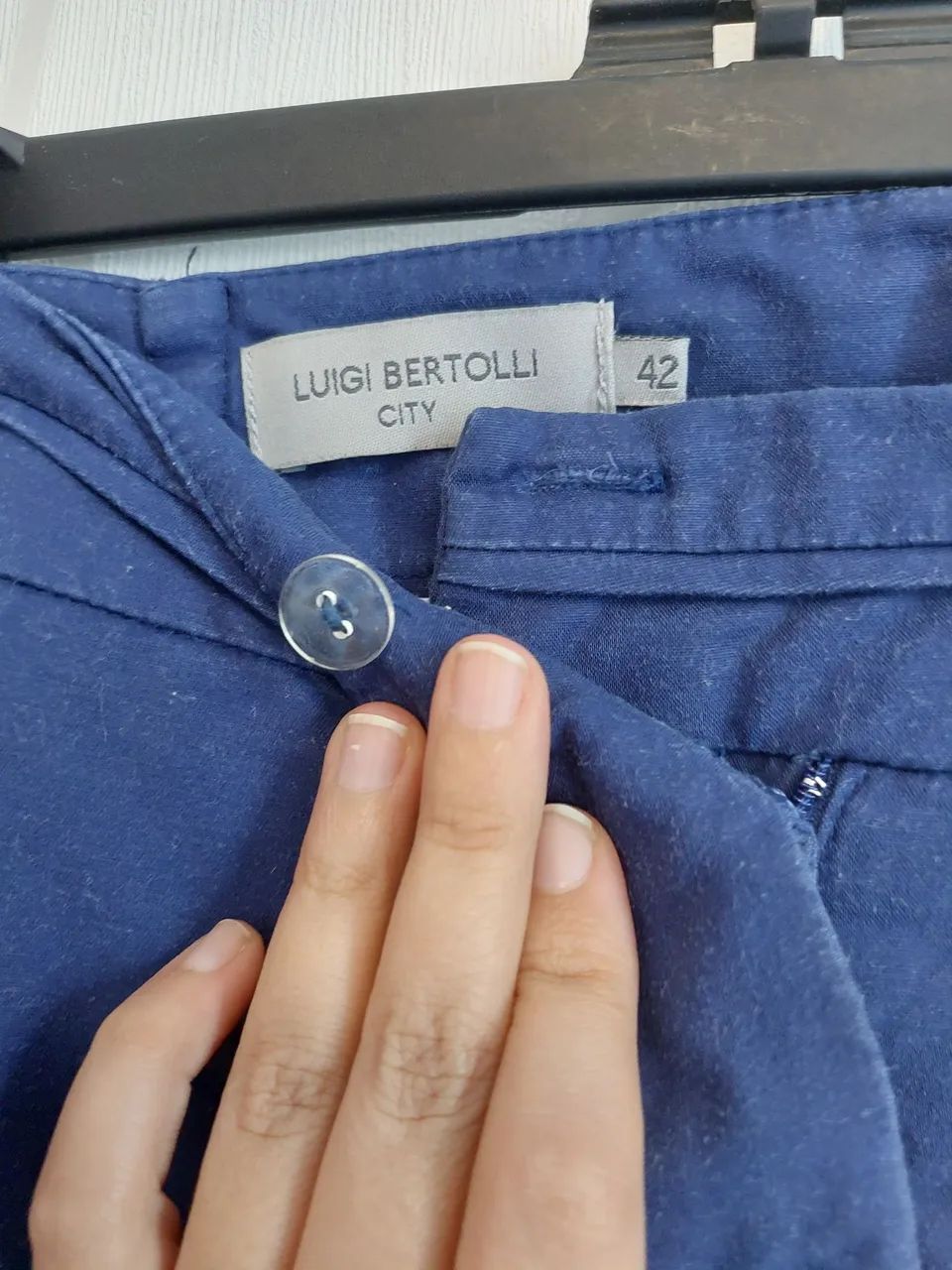 Calça azul da Luigi Bertoli - Foto 3